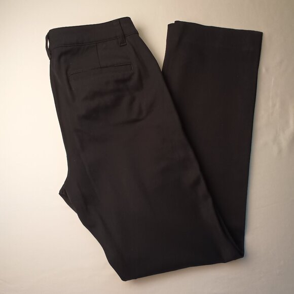 Lauren Ralph Lauren Pants Size 8 Mid Rise Straight Leg Black Color - Picture 1 of 9